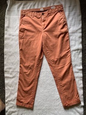 GAP Girlfriend Chino Pants in Coral